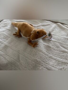 NWT Adore Brown and White Bearded Dragon Plush Reptile Toy - 21” Soft Lizard